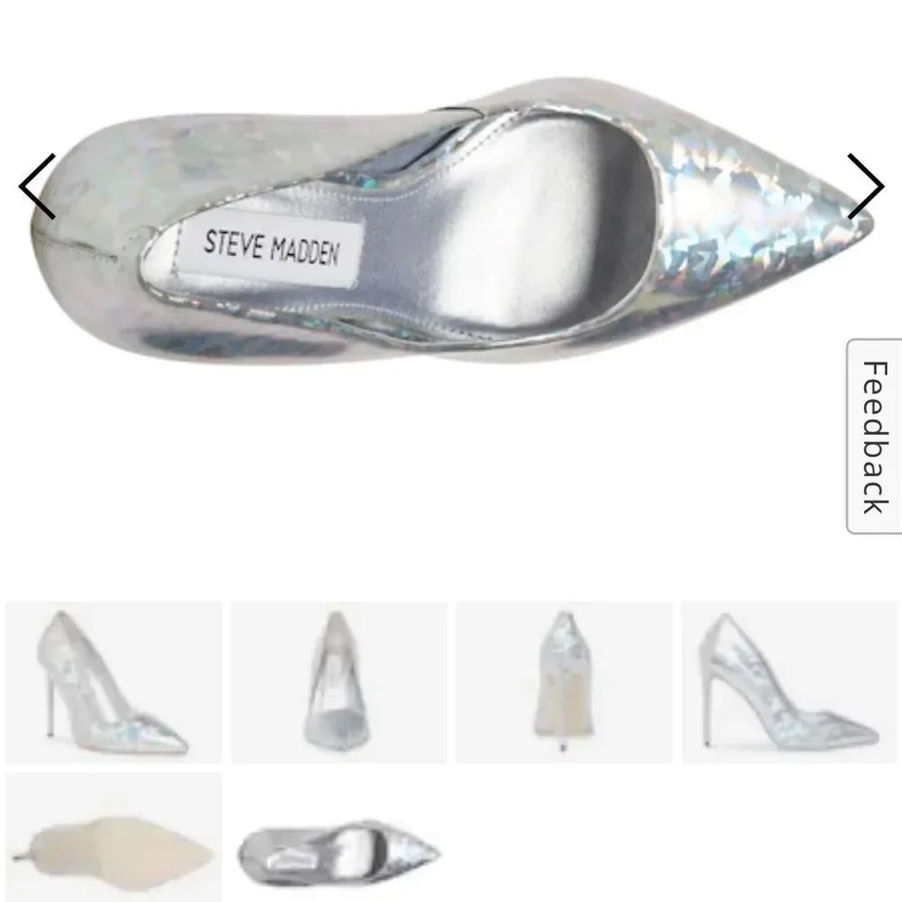 Steve Madden Vala Pumps Holographic Heels Women’s Size 8